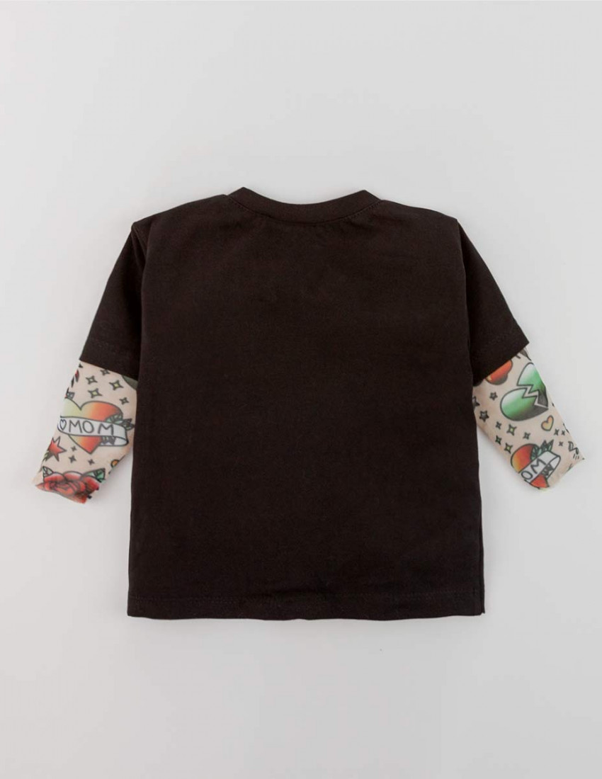 Футболка Дрейк з тату рукавами tattoo style Funny Mood Різдвяний