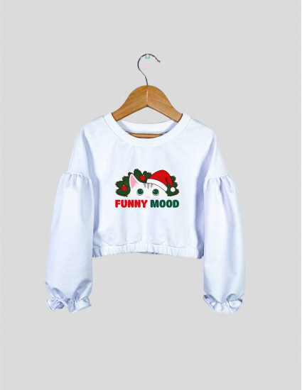Джемпер Дейзі білий Funny mood Різдвяний