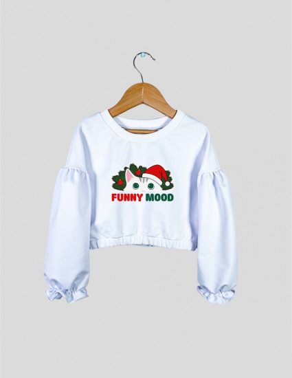 Джемпер Дейзі білий Funny mood Різдвяний