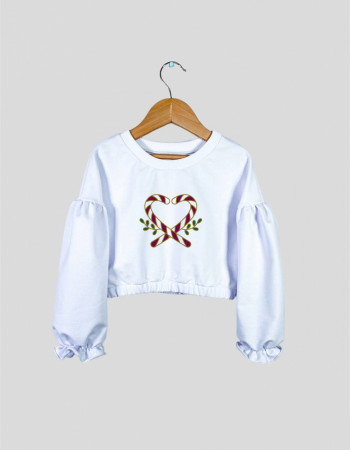 Джемпер Дейзі білий Солодке серденько