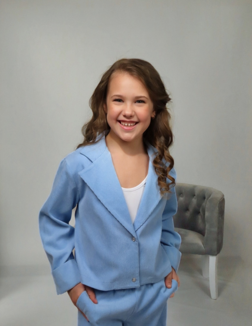 Костюм Скарлет блакитний