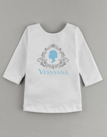 Лонгслів Герда білий Vesnyana