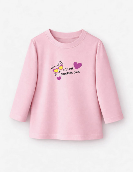 Лонгслів Лінк рожевий I Love Colorful Days