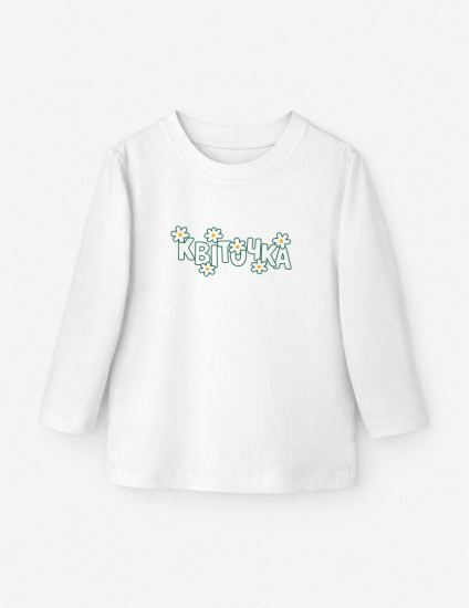 Лонгслив Лінк білий Квіточка