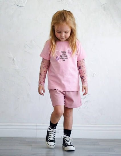 Футболка Дрейк з тату-рукавами Сакура Твори Мрій Відчувай Створюй Дій