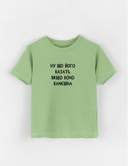 Футболка Овер фісташка Ну шо його казать якщо воно канєшна