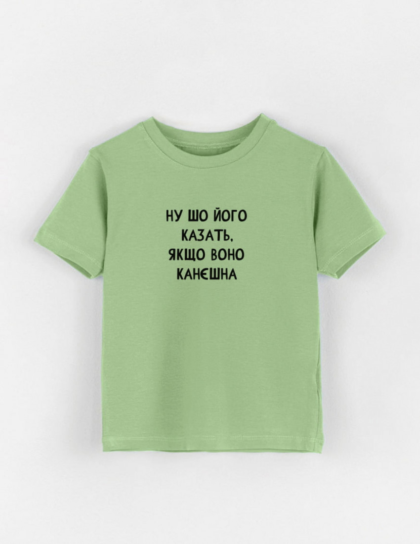 Футболка Овер фісташка Ну шо його казать якщо воно канєшна