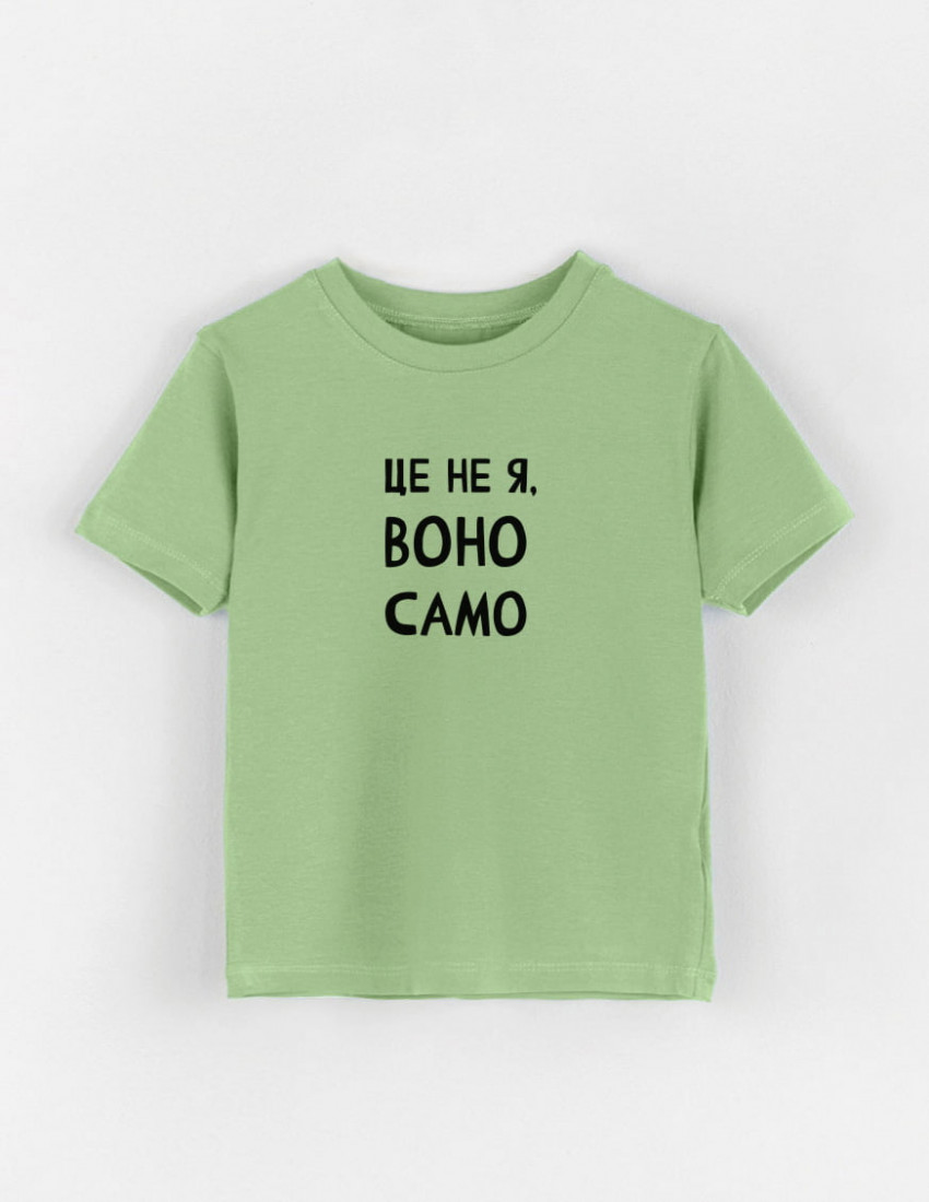 Футболка Овер фісташка Це не я воно само 
