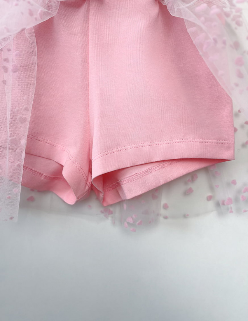 Шорти-спідниця Bloom рожеві