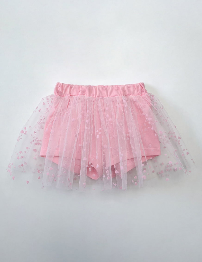 Шорти-спідниця Bloom рожеві