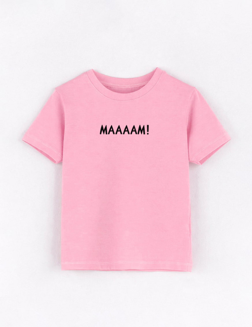 Футболка Овер рожева Маааам
