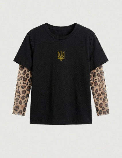 Футболка Дрейк з тату-рукавами Wild Тризуб