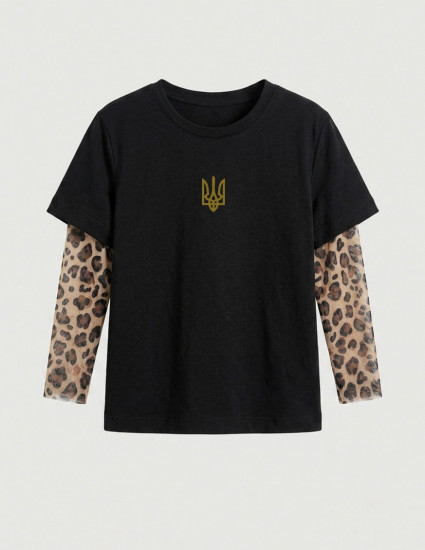 Футболка Дрейк з тату-рукавами Wild Тризуб