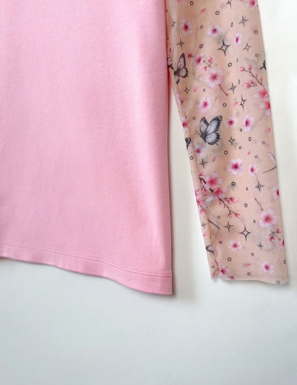 Футболка з тату-рукавами Дрейк Сакура жіноча