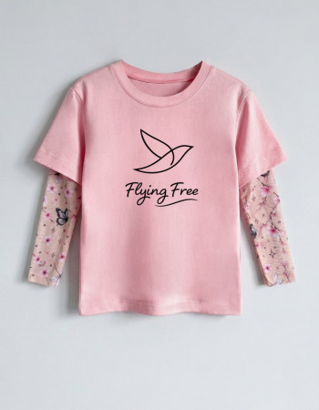 Футболка Дрейк з тату-рукавами Сакура Flying Free
