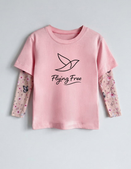 Футболка Дрейк з тату-рукавами Сакура Flying Free