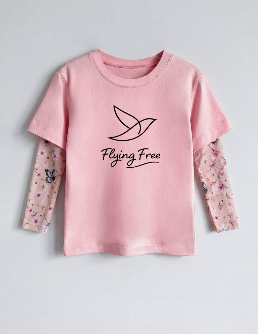 Футболка Дрейк з тату-рукавами Сакура Flying Free