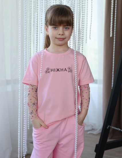 Футболка Дрейк з тату-рукавами Сакура Ніжна