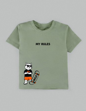 Футболка Овер оливка My Rules
