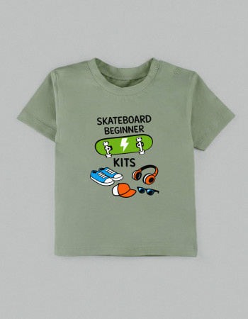 Футболка Овер оливка Skateboard Beginner Kits
