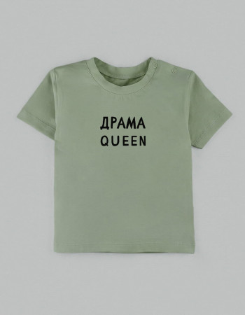 Футболка Овер оливка Драма Queen