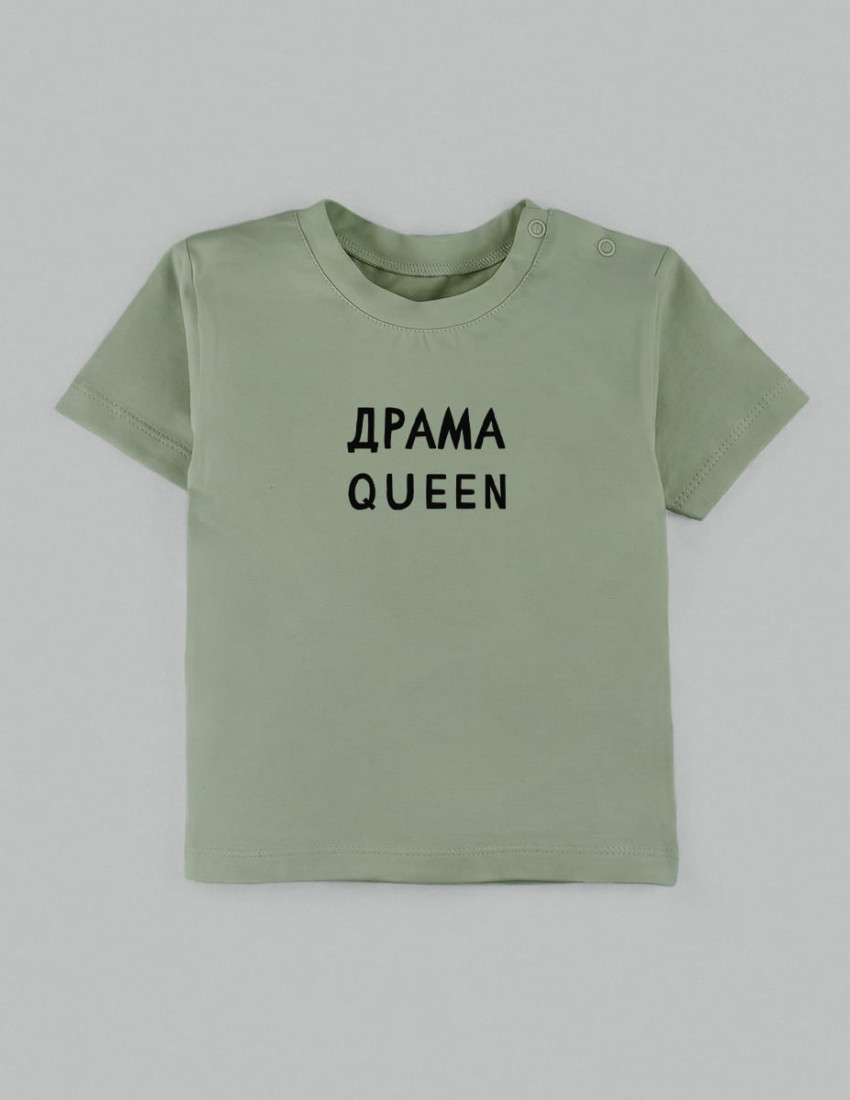Футболка Овер оливка Драма Queen