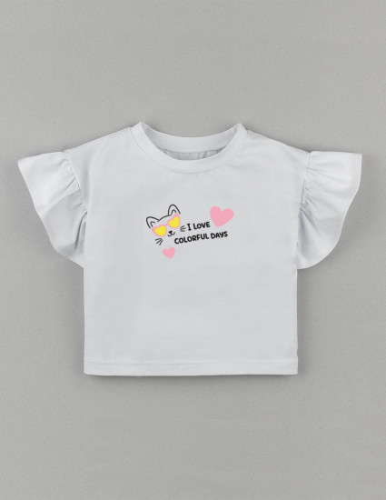 Футболка Фоксі біла I Love Colorful Days