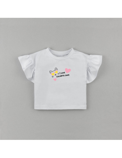 Футболка Фоксі біла I Love Colorful Days