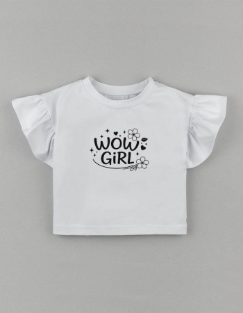 Футболка Фоксі біла Wow Girl