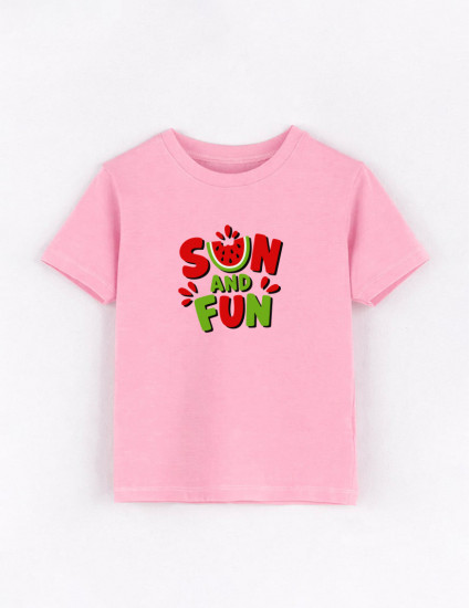 Футболка Овер рожева Sun and Fun