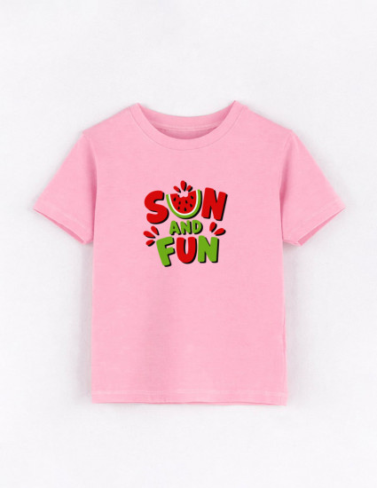 Футболка Овер рожева Sun and Fun