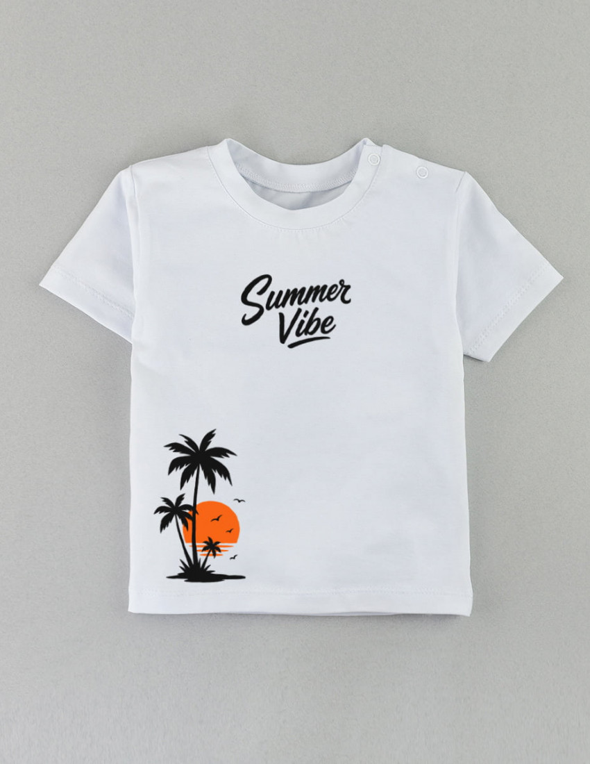 Футболка Овер біла Summer Vibe