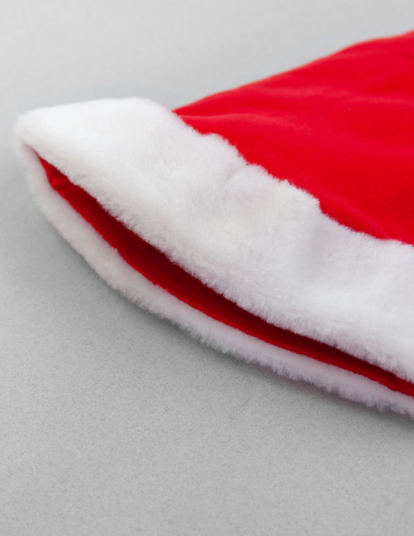 Шапка Санта ONE SIZE бавовняна червона для дорослого