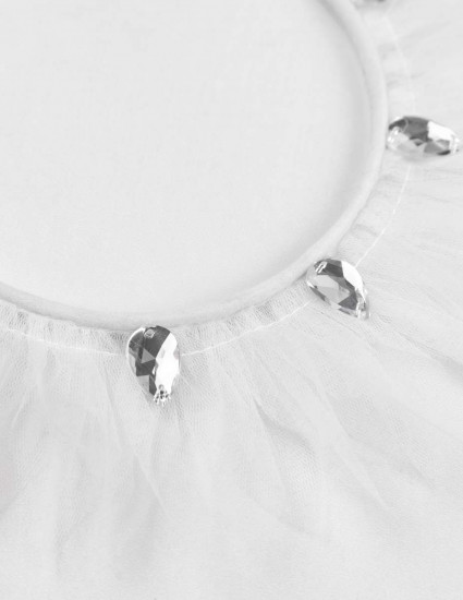 Корона Сніжинки біла