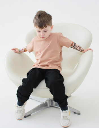 Футболка Дрейк з тату рукавами tattoo style