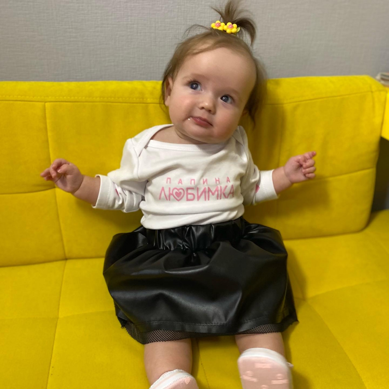 Фото дитини з публічного відгуку Evgakids: Спідниця шкіряна чорна